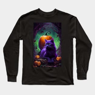 Halloween cat Long Sleeve T-Shirt